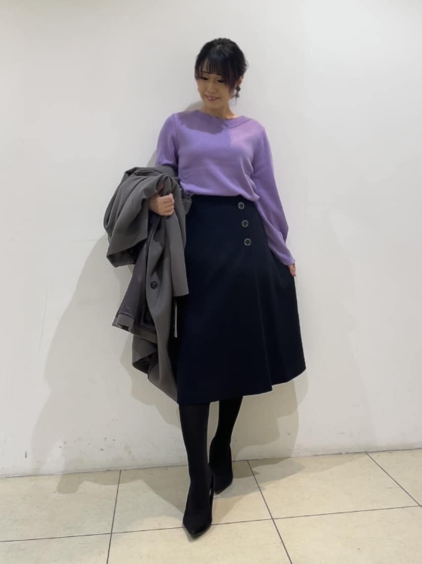 watanabeさんの「UNTITLED｜【きれいめ/スタイリッシュ】2WAYスタンドカラーロングコート」を使ったコーディネート