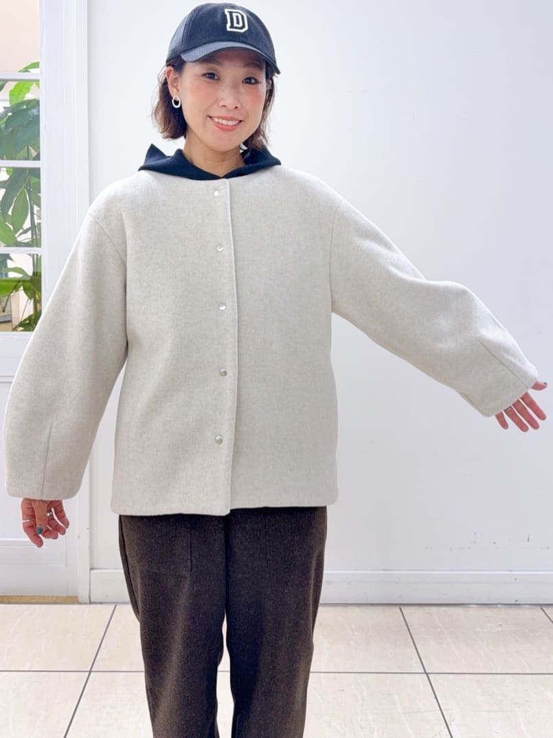 Osawaさんの「Dessin｜【セットアップ可/洗える】メルトンリラクシーパンツ」を使ったコーディネート
