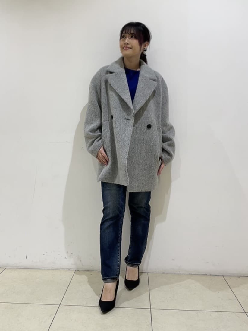 watanabeさんの「UNTITLED｜【エレガントジャケット/アウター】イタリアンシャギーPコート」を使ったコーディネート