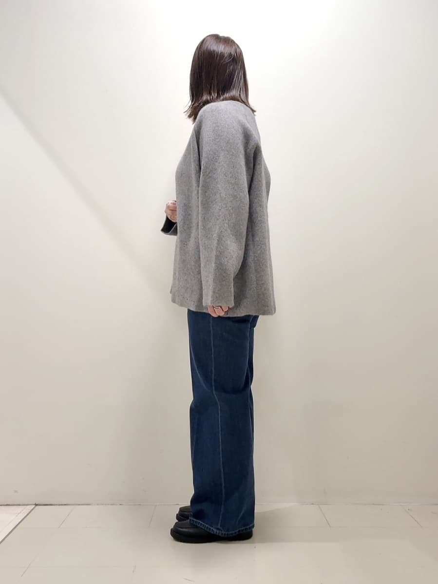 YUIさんの「UNTITLED｜【軽アウター/ミドル丈】ウールニットコーディガン」を使ったコーディネート