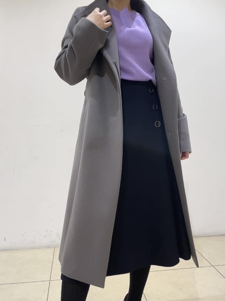 watanabeさんの「UNTITLED｜【きれいめ/スタイリッシュ】2WAYスタンドカラーロングコート」を使ったコーディネート