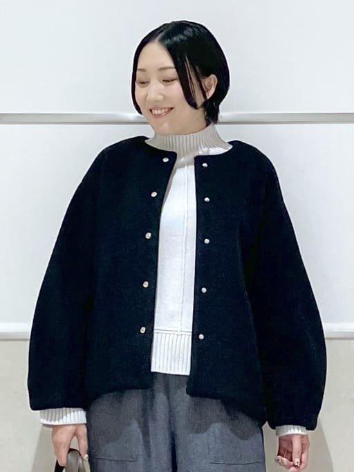 eriko さんの「Dessin｜【洗える】センタータックラインハイネックニット」を使ったコーディネート
