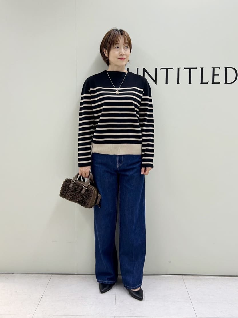 Mikiさんの「UNTITLED｜【洗える】モックネックミラノリブニット」を使ったコーディネート