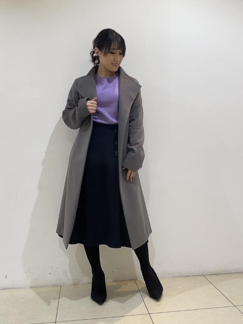 watanabeさんの「UNTITLED｜【きれいめ/スタイリッシュ】2WAYスタンドカラーロングコート」を使ったコーディネート