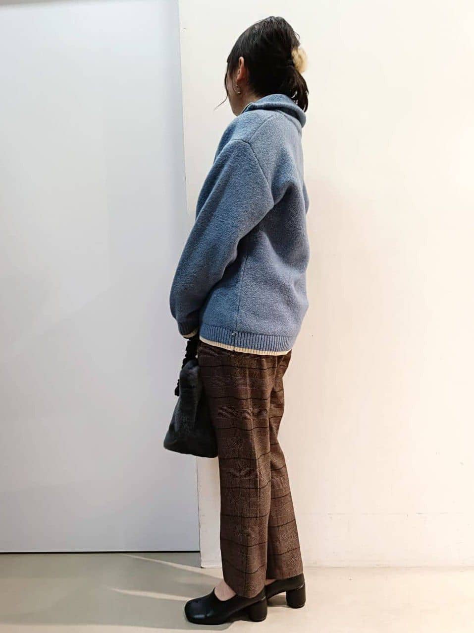 あんさんの「THE SHOP TK｜【洗える】ほど良くラフで女性らしい ハーフZIPニット」を使ったコーディネート