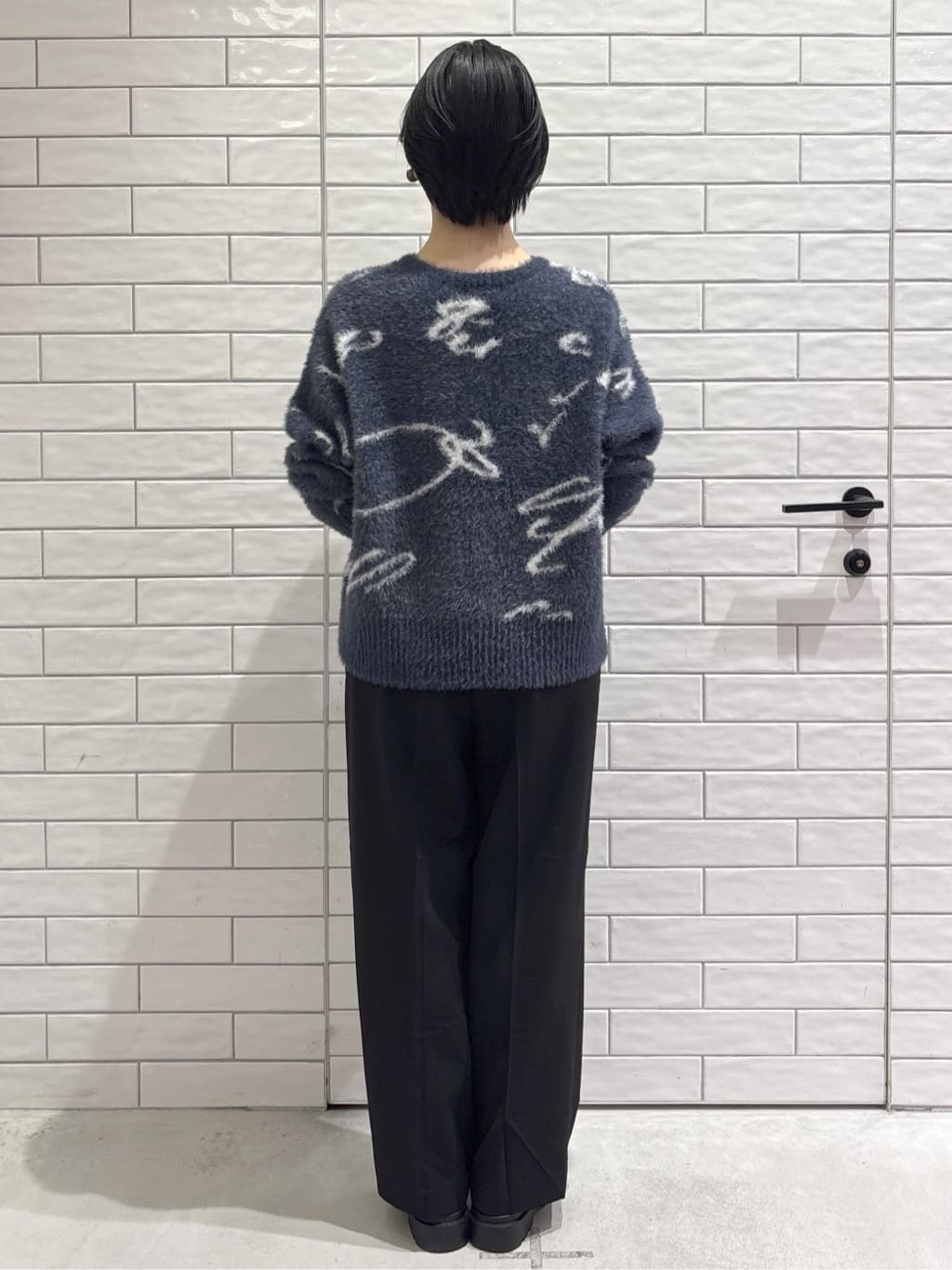 ayumiさんの「OPAQUE.CLIP｜アート柄シャギーニット【洗濯機OK】」を使ったコーディネート