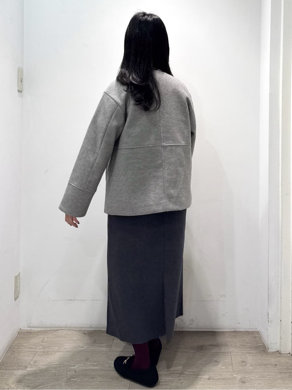 yuicciさんの「OPAQUE.CLIP｜ウールライクジャンパードレス【洗濯機洗い可】」を使ったコーディネート