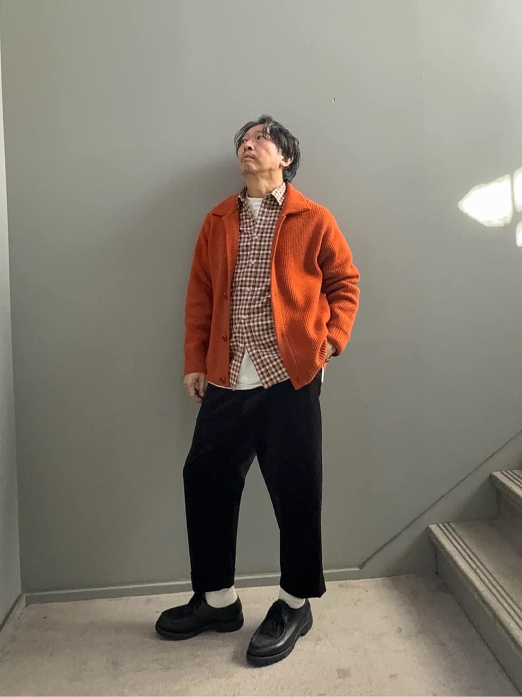 デザイナーTAKEman さんの「TAKEO KIKUCHI｜マルチギンガムチェック シャツ」を使ったコーディネート