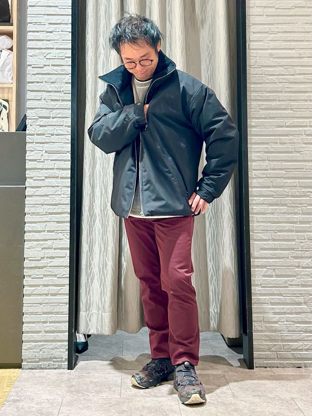 KENJI Iさんの「THE SHOP TK｜【心地良い、滑らかさ】レイヤード風ケーブル ニットソー 【洗濯機OK】」を使ったコーディネート