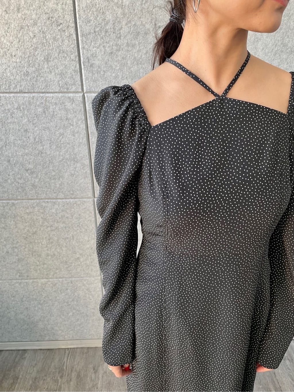 kanakoさんの「CODE A｜femi dot dress」を使ったコーディネート