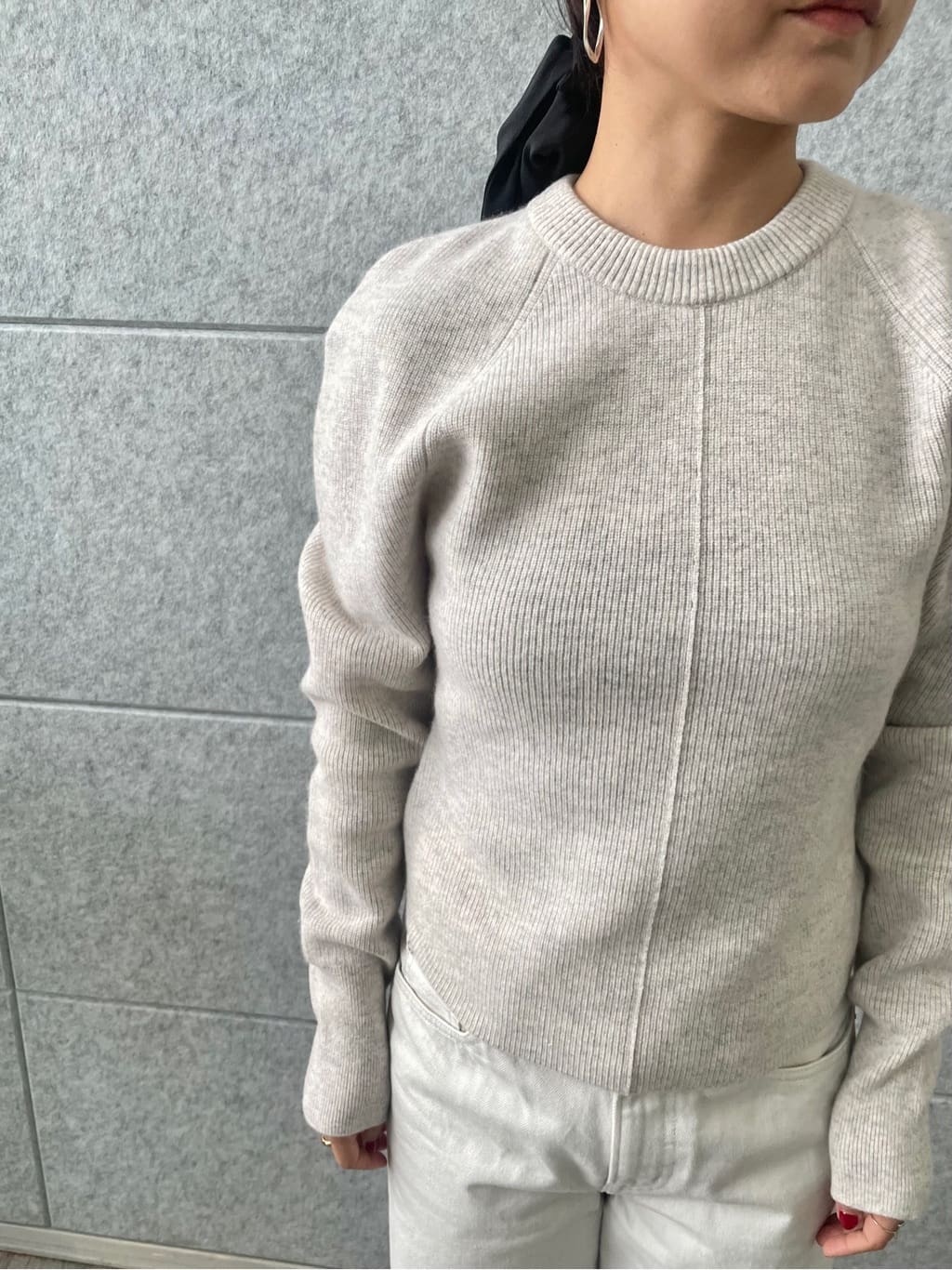 kanakoさんの「CODE A｜bold form knit pullover」を使ったコーディネート