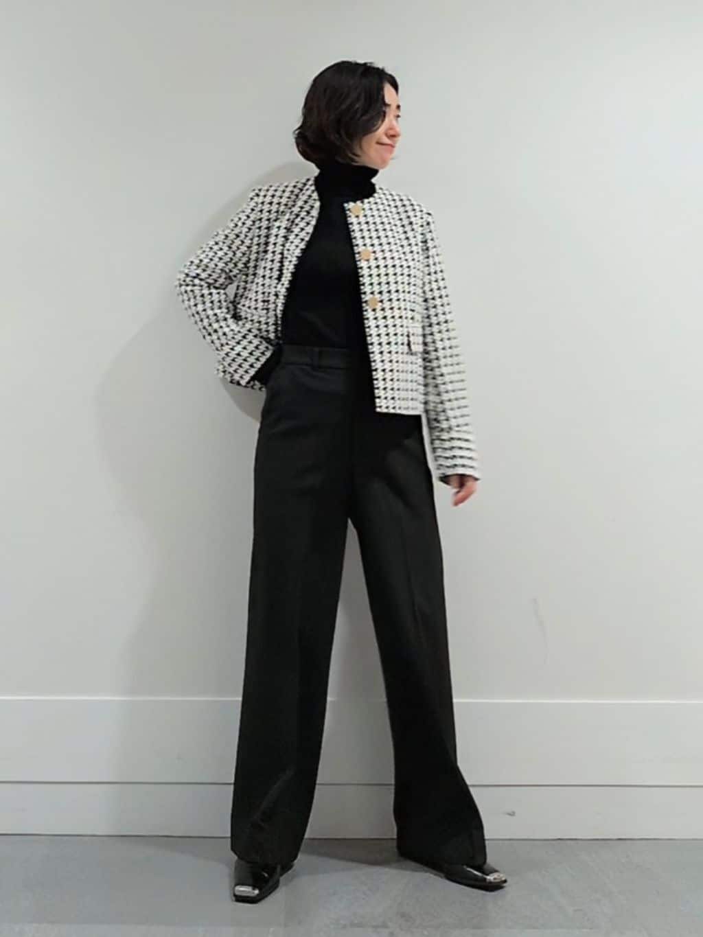 ミズタさんの「UNTITLED｜【セットアップ可能】クラシックチドリ ジャケット」を使ったコーディネート