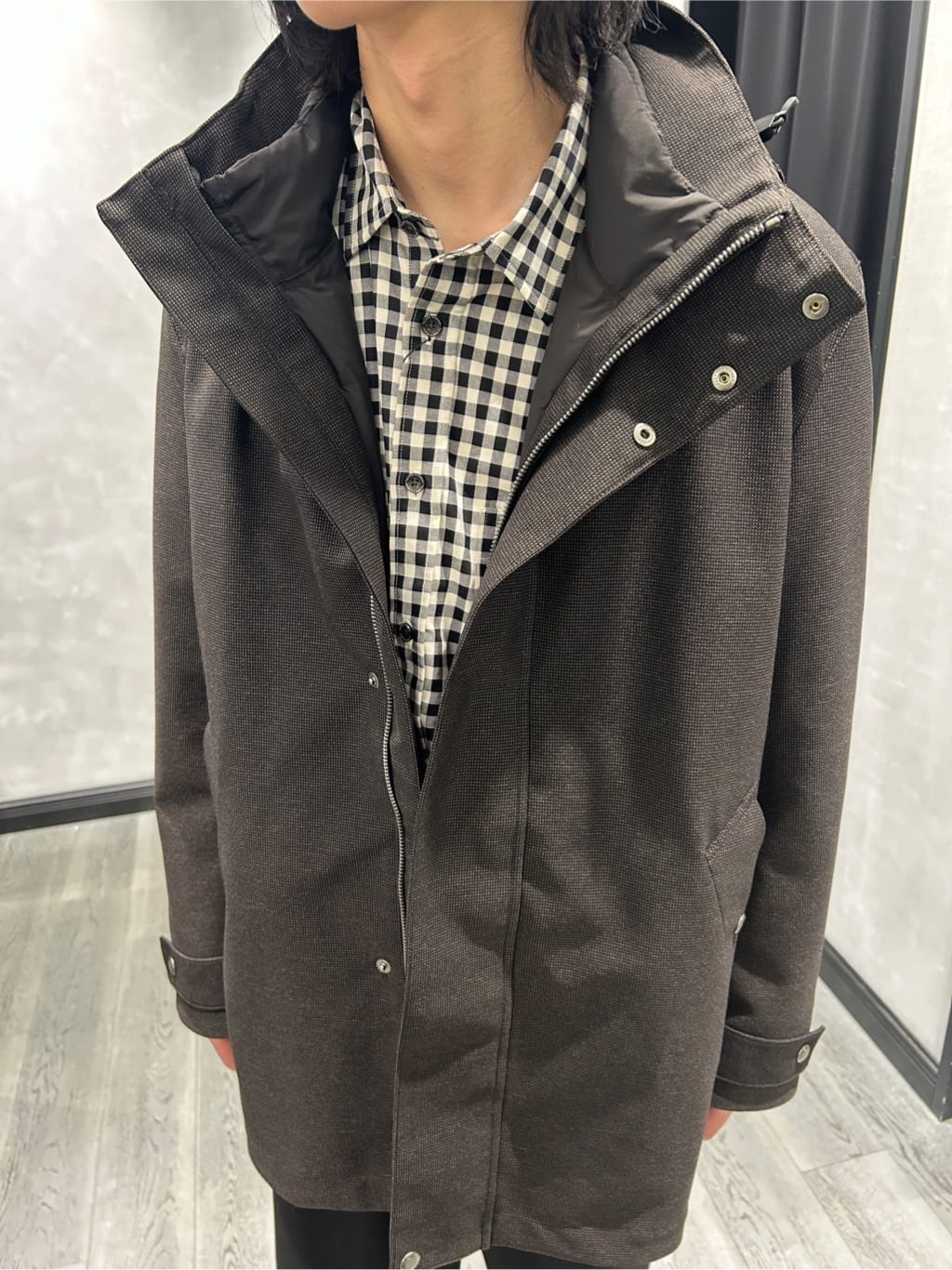 ruiさんの「TAKEO KIKUCHI｜マルチギンガムチェック シャツ」を使ったコーディネート
