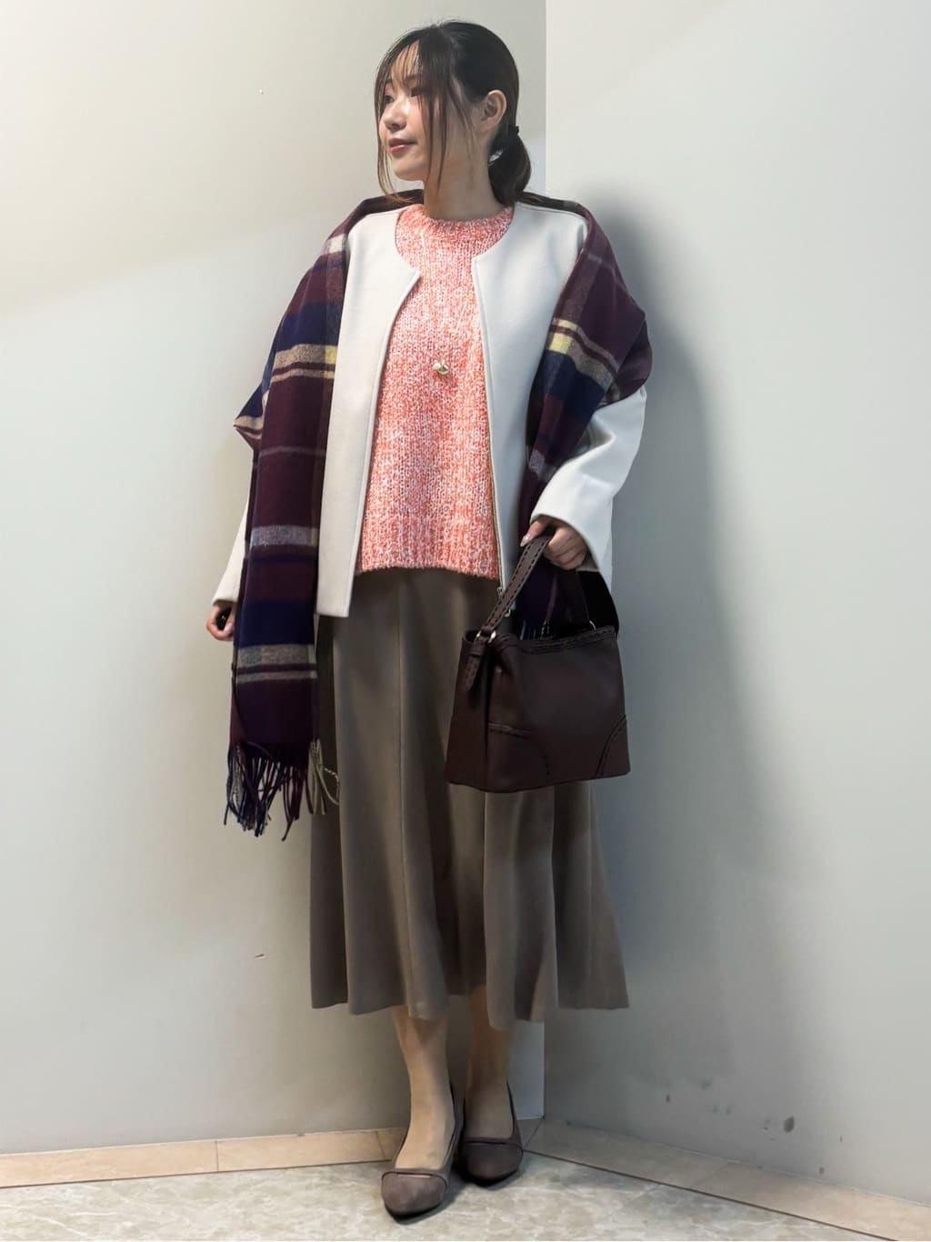 Sawaさんの「Reflect｜【ゆったりシルエット】ジャージメルトンコクーンジャケット」を使ったコーディネート