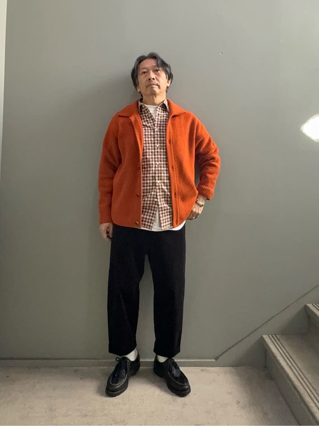 デザイナーTAKEman さんの「TAKEO KIKUCHI｜マルチギンガムチェック シャツ」を使ったコーディネート