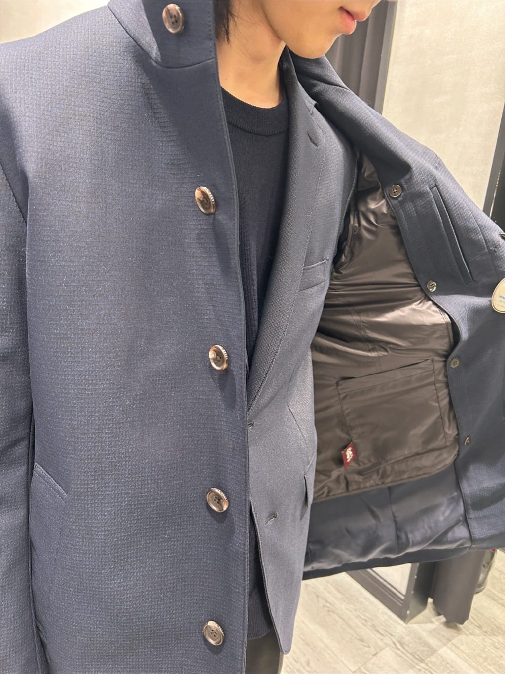 ruiさんの「TAKEO KIKUCHI｜【ダウンライナー付き】ドビースタンドカラーコート」を使ったコーディネート