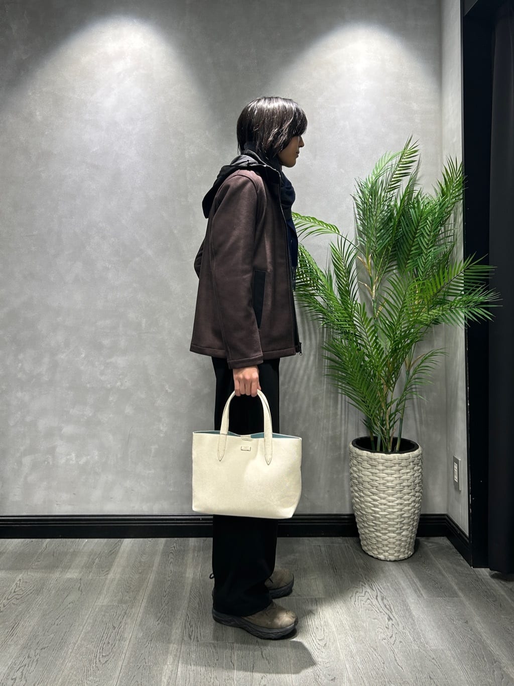 ruiさんの「TAKEO KIKUCHI｜【JUST ONE LAYER】ダウンファブリック ジップアップ フード ブルゾン」を使ったコーディネート