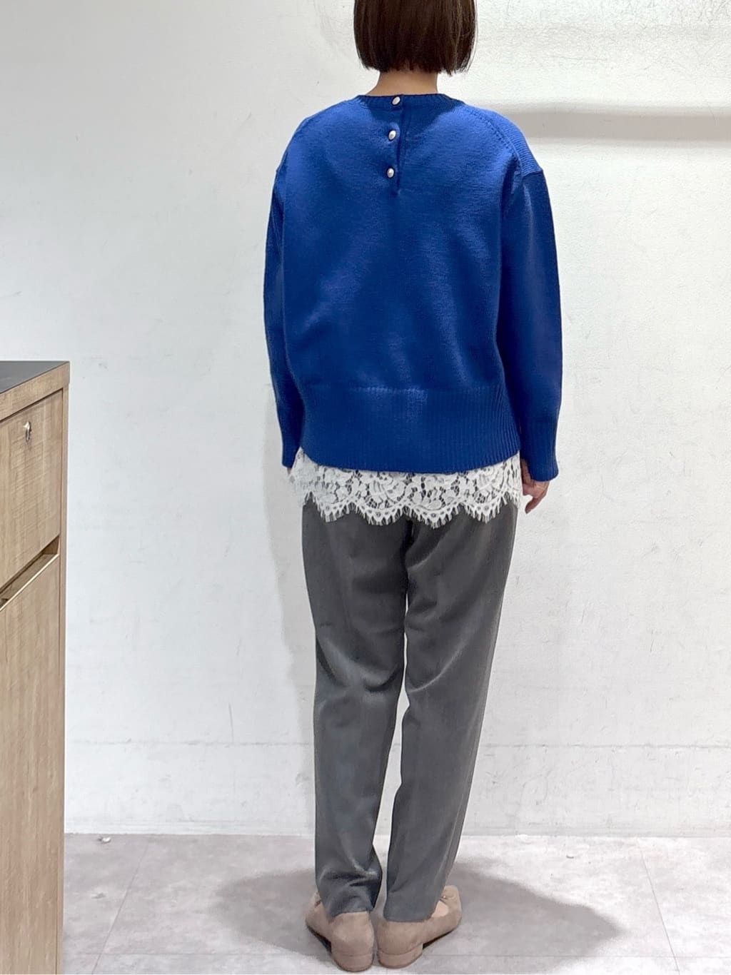 たけねぇさんの「OPAQUE.CLIP｜ウォームタッチ イージーテーパードパンツ【洗濯機洗OK／ストレッチ】」を使ったコーディネート