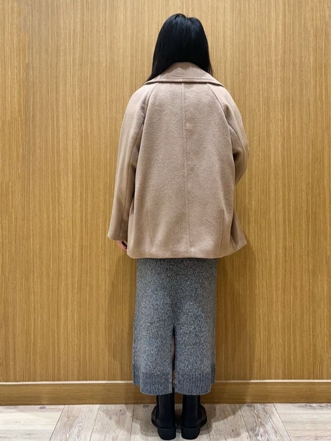 aさんの「OPAQUE.CLIP｜カシミヤブレンドウールミドルピーコート」を使ったコーディネート