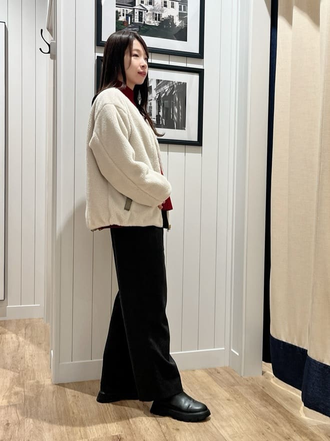 mihoさんの「Dessin｜【2WAY】リバーシブルタフタボアアウター」を使ったコーディネート