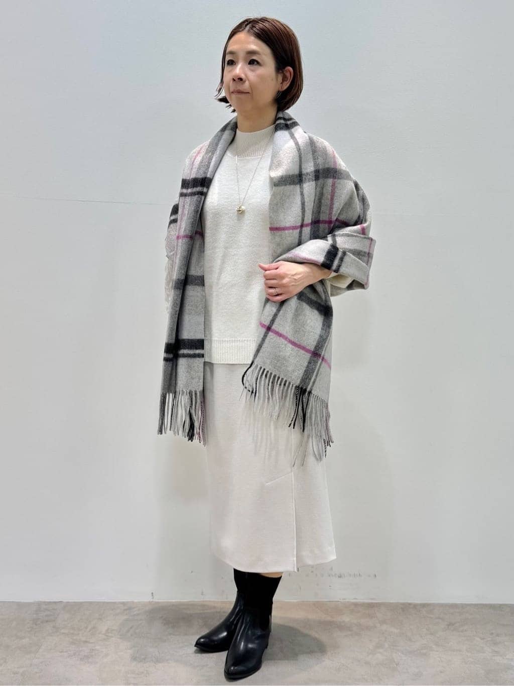koyaさんの「Reflect｜【寒さ対策／コーディネートのポイントに◎】ウォッシャブルストール」を使ったコーディネート