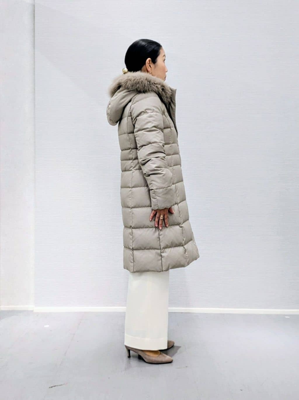 makkyさんの「UNTITLED｜【8色展開/洗える】ウールカシミヤ ハイネックニット」を使ったコーディネート
