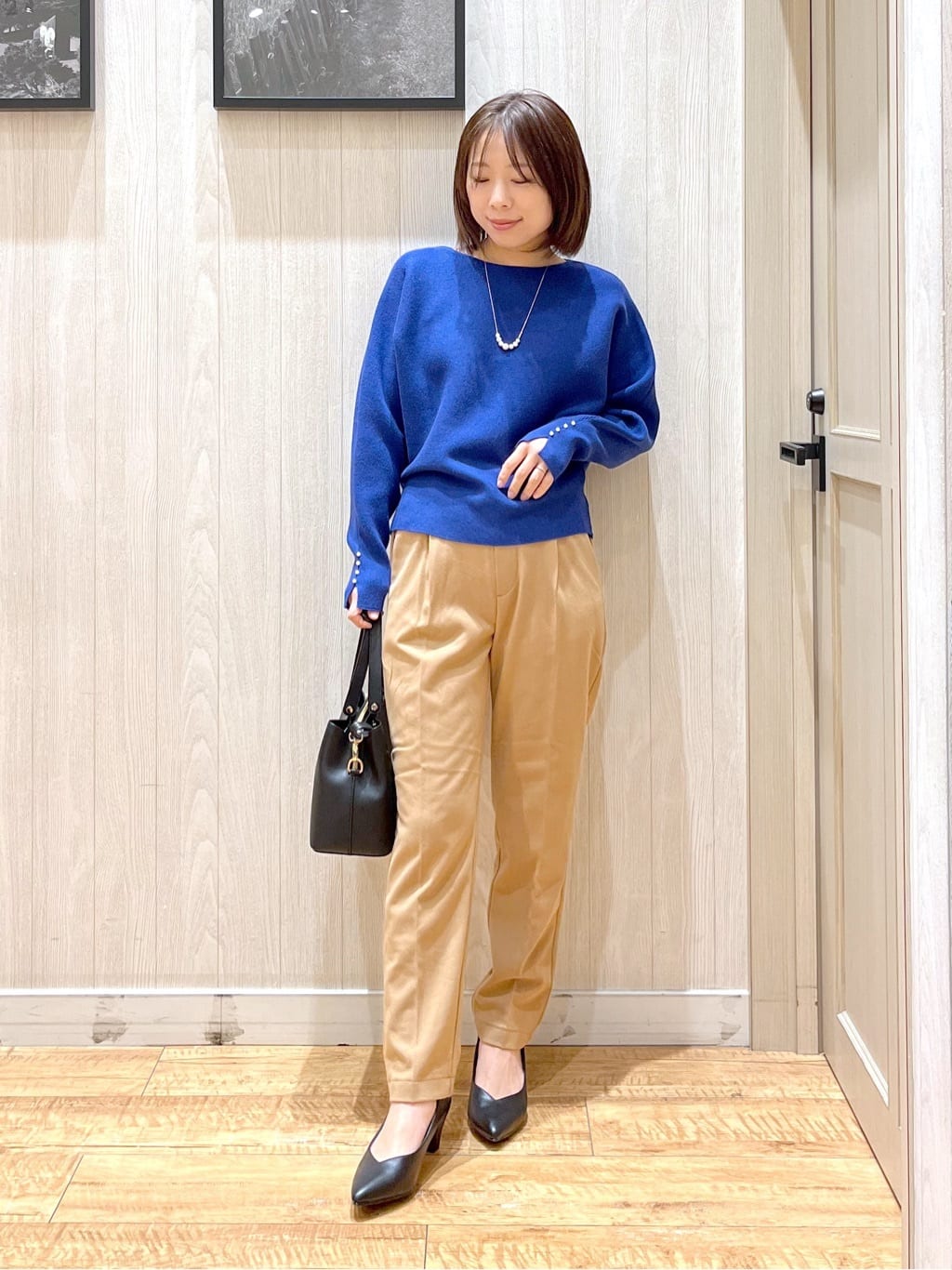 shirayuuuさんの「SHOO･LA･RUE｜【洗濯機可/S-LL】美脚見え あったか裏起毛 テーパードパンツ」を使ったコーディネート