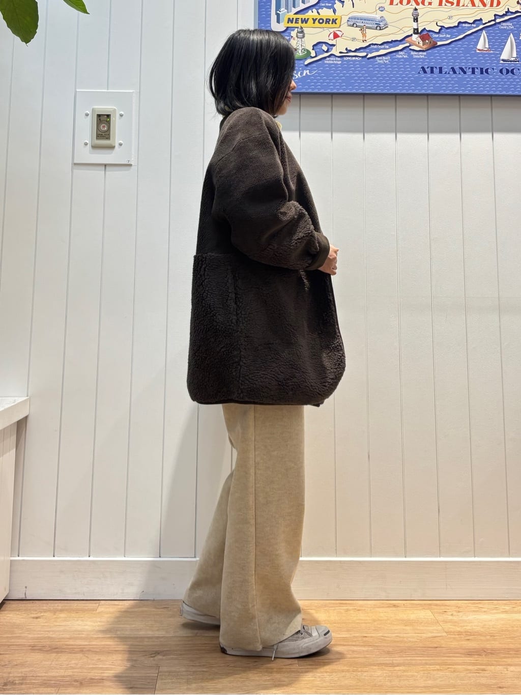 OKADAさんの「Dessin｜【2WAY】フェイクムートンコート」を使ったコーディネート