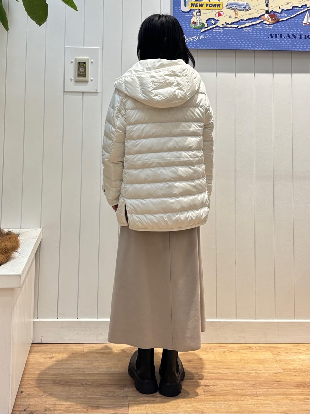 OKADAさんの「Dessin｜【撥水・2WAY】ミュラーダウンコートミドル丈」を使ったコーディネート