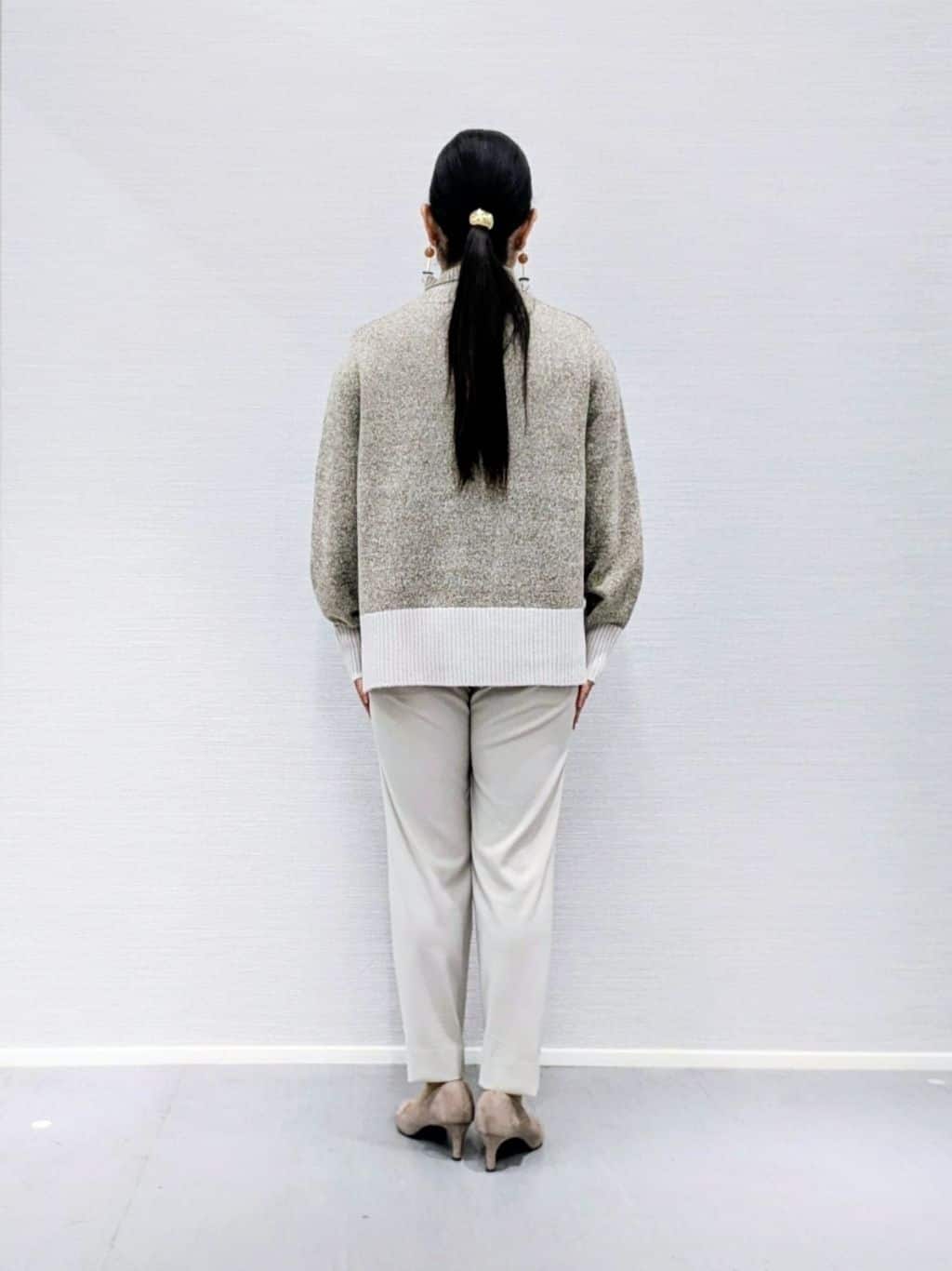 makkyさんの「UNTITLED｜【8色展開/洗える】ウールカシミヤ ハイネックニット」を使ったコーディネート