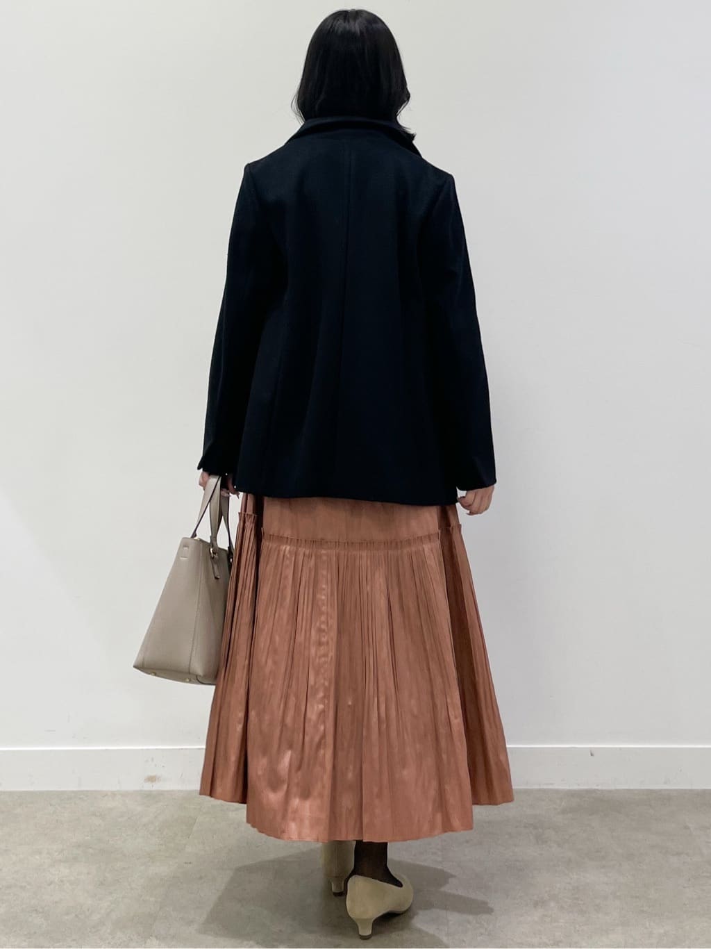 yukariさんの「Reflect｜【SS-4Lサイズ／衿が顔に当たらない◎】スタンドネックミドルコート」を使ったコーディネート