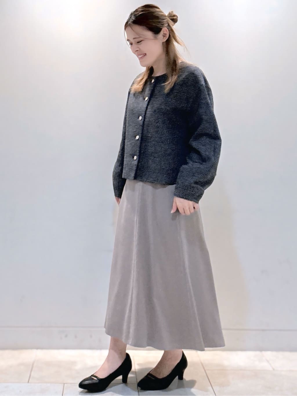 S&auml;K&iuml;さんの「Reflect｜【着映え◎／アームホールゆったり】グレンチェックジャコット」を使ったコーディネート
