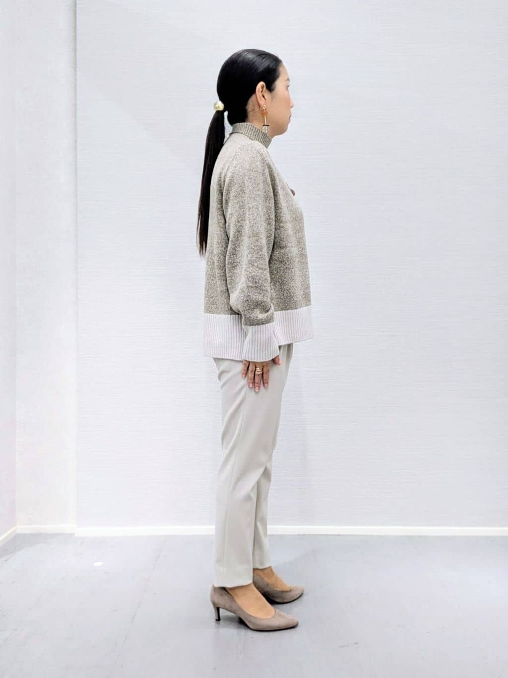 makkyさんの「UNTITLED｜【8色展開/洗える】ウールカシミヤ ハイネックニット」を使ったコーディネート