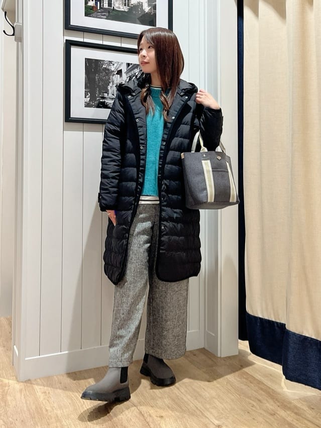 mihoさんの「Dessin｜【撥水・2WAY】ミュラーダウンコートロング丈」を使ったコーディネート