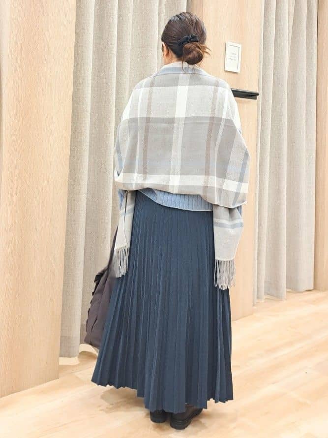 ふるさんの「grove｜【洗える】バックリブ切替ニット」を使ったコーディネート