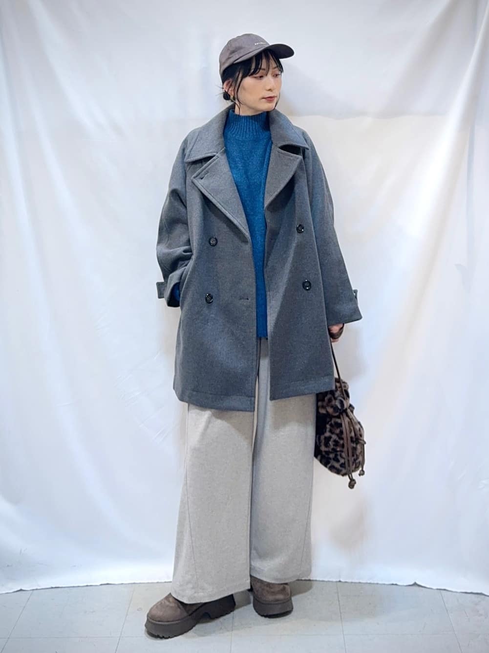 𝐇𝐢𝐫𝐨𝐦𝐢さんの「SHOO･LA･RUE｜【S-LL】ゆるシルエットな メランジタートルニット」を使ったコーディネート