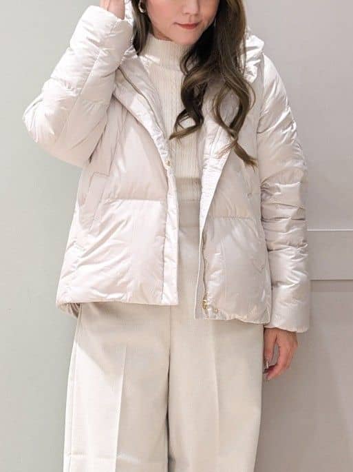 kuwawaさんの「grove｜【名品アウター／800FP・多機能】つつまれダウンショート」を使ったコーディネート