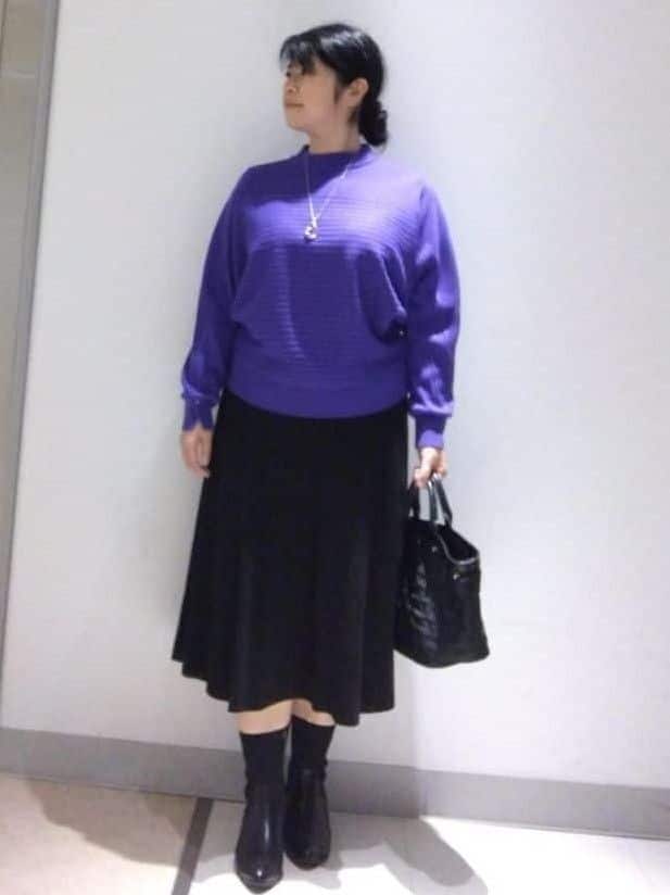 sakoさんの「Reflect｜【秋映え／ゆったり着られる◎】ドルマンシルエットニット」を使ったコーディネート
