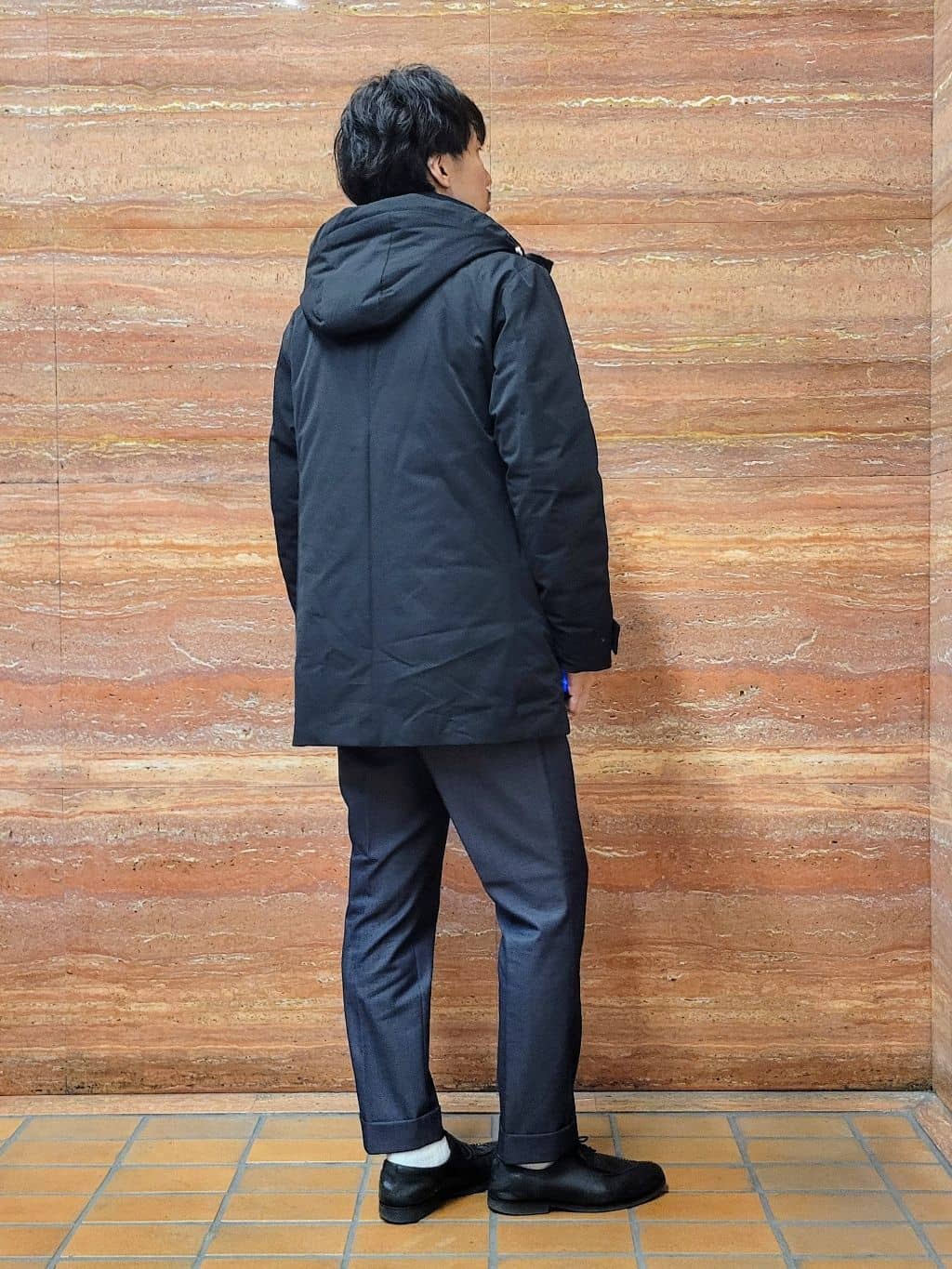 piroyaさんの「TAKEO KIKUCHI｜【None Of Stress】ストレッチ ダウンブルゾン」を使ったコーディネート