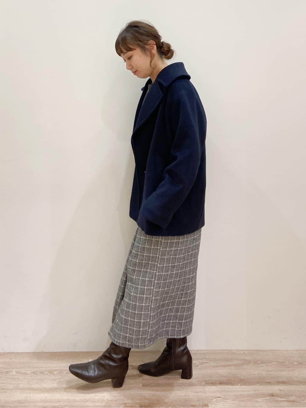 risayanさんの「OPAQUE.CLIP｜カシミヤブレンドウールミドルピーコート」を使ったコーディネート