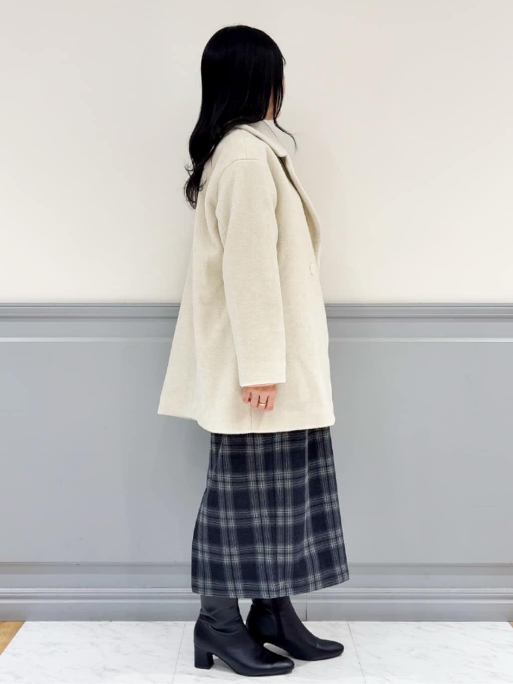 moeさんの「grove｜ふんわりまとう、オーバーサイズテーラーコート」を使ったコーディネート
