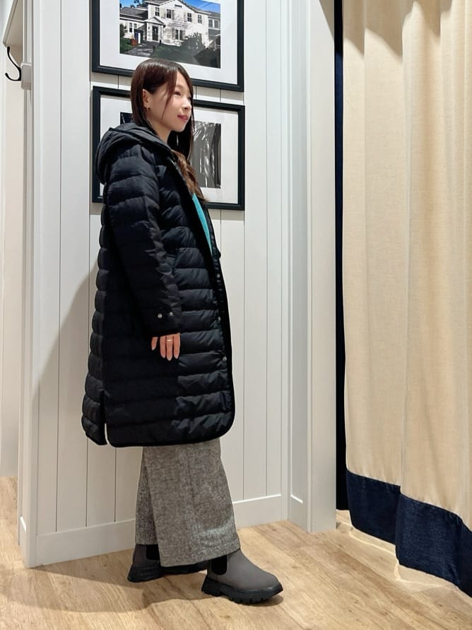 mihoさんの「Dessin｜【撥水・2WAY】ミュラーダウンコートロング丈」を使ったコーディネート
