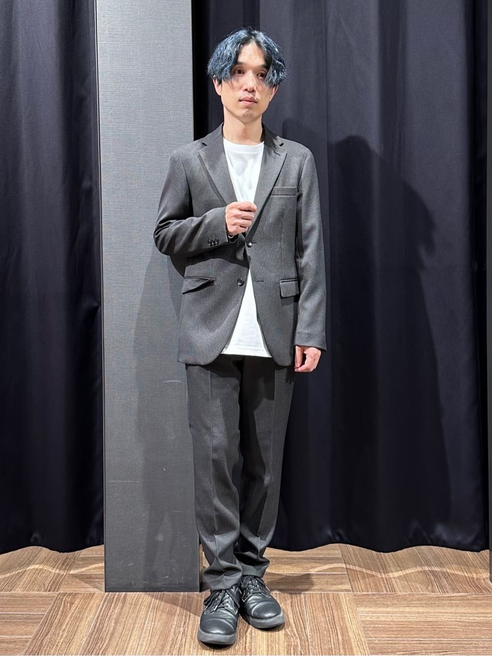 tomoyaさんの「THE SHOP TK｜ハウンドトゥースジャケット 【洗濯機OK/セットアップ可】」を使ったコーディネート