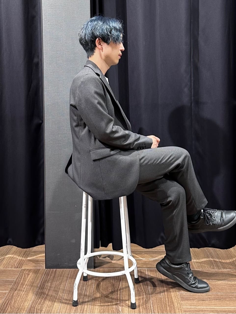 tomoyaさんの「THE SHOP TK｜ハウンドトゥースジャケット 【洗濯機OK/セットアップ可】」を使ったコーディネート