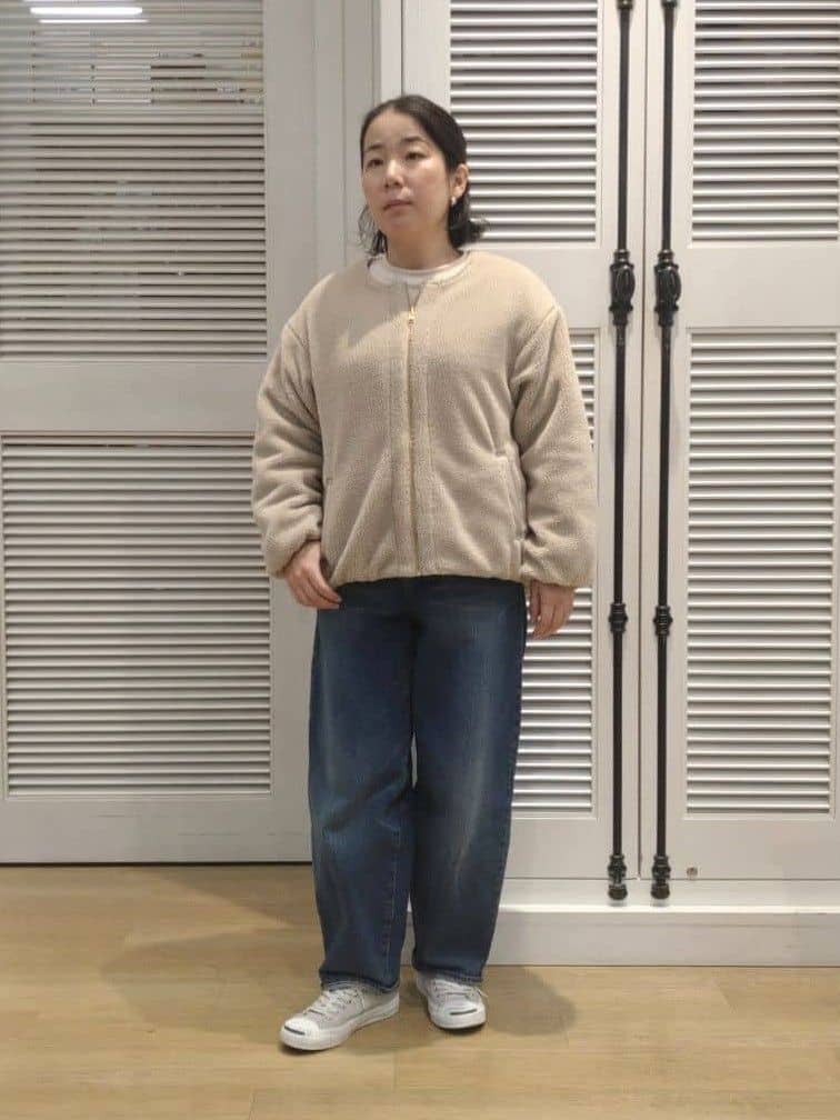 kaiさんの「Dessin｜【2WAY】リバーシブルタフタボアアウター」を使ったコーディネート