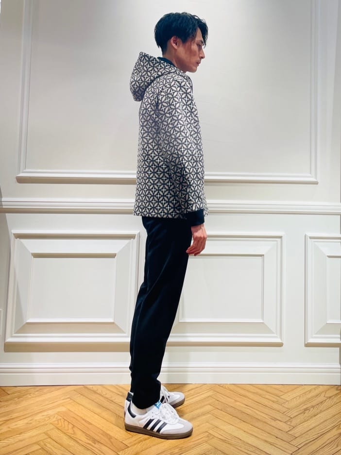 橋本さんの「DRESSTERIOR｜◆サスティナブル タートルニット」を使ったコーディネート