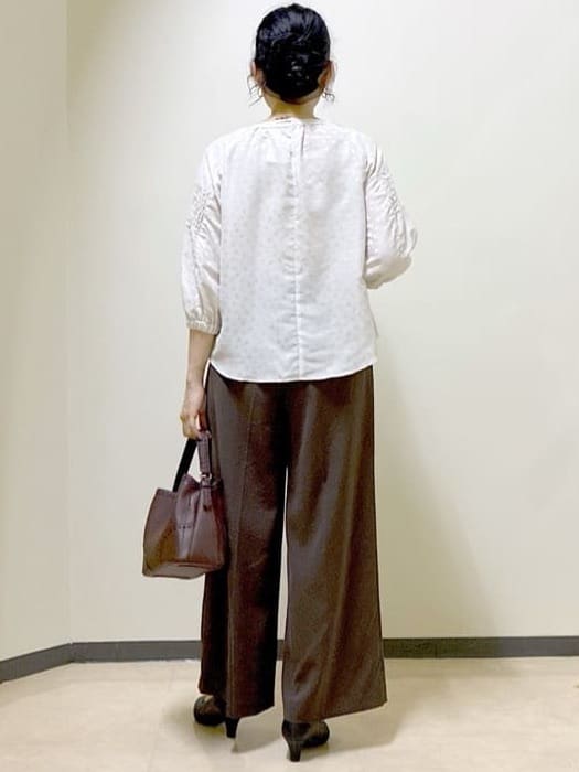  beni_gingerさんの「Reflect｜【透けない】フルレングスワイドストレートパンツ」を使ったコーディネート