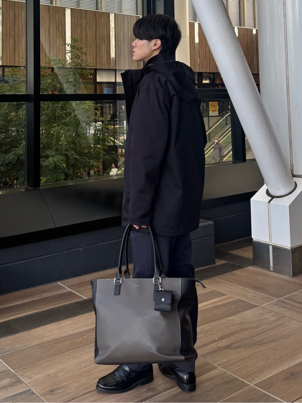 うらしーさんの「THE SHOP TK｜【3WAY】中綿ライナー付き カルゼコート　洗濯機OK/ON・OFF対応」を使ったコーディネート