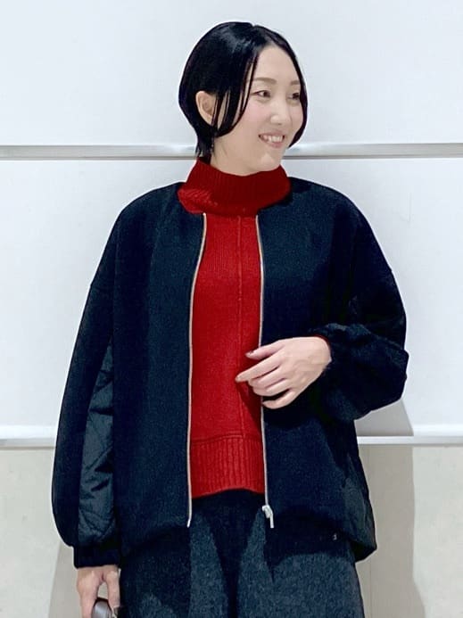 eriko さんの「Dessin｜ダンボールジップブルゾン」を使ったコーディネート
