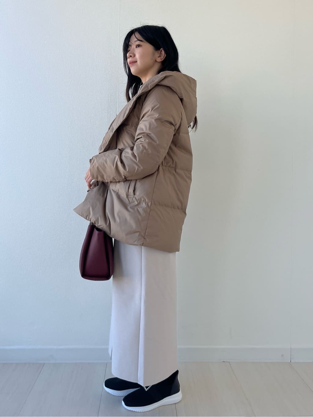 Mori Moriさんの「index｜ハイネックリブニット【洗濯機OK】」を使ったコーディネート
